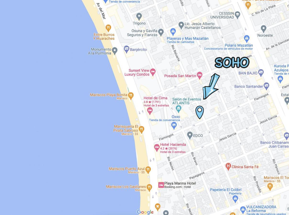 Loft A Dos Cuadras De La Playa By G P S Rentas Lejlighed Mazatlán Eksteriør billede